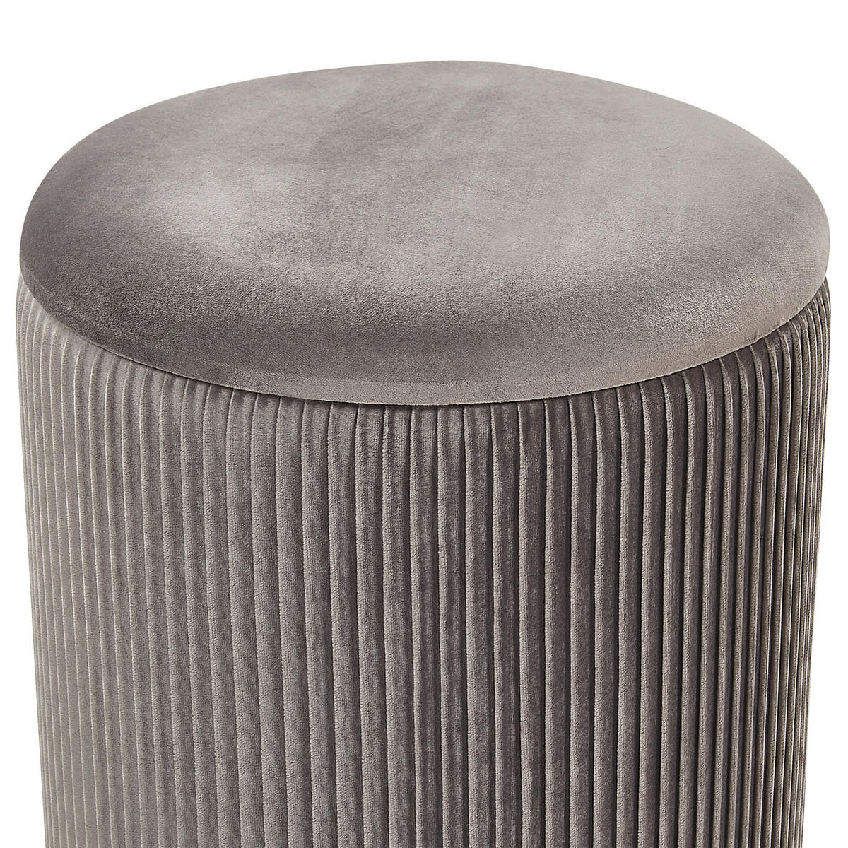 POUF 2er-Set Grau Miramar - Grau, Textil (35/44/35cm) - Beliani