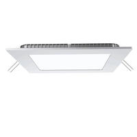 LED DECKENLEUCHTE Weiß eckig - Weiß, Metall (22.5/22.5/2.5cm)