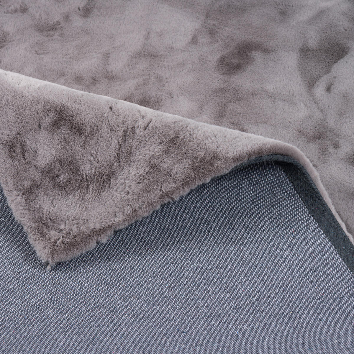 FELLTEPPICH LUXUS SUPER SOFT PLUSH - Grau, Textil (60/90cm) - Pergamon