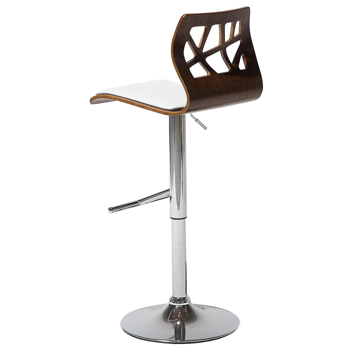 BARHOCKERN 2er-Set Braun Petersburg - Silberfarben/Braun, Kunststoff (42/112/42cm) - Beliani