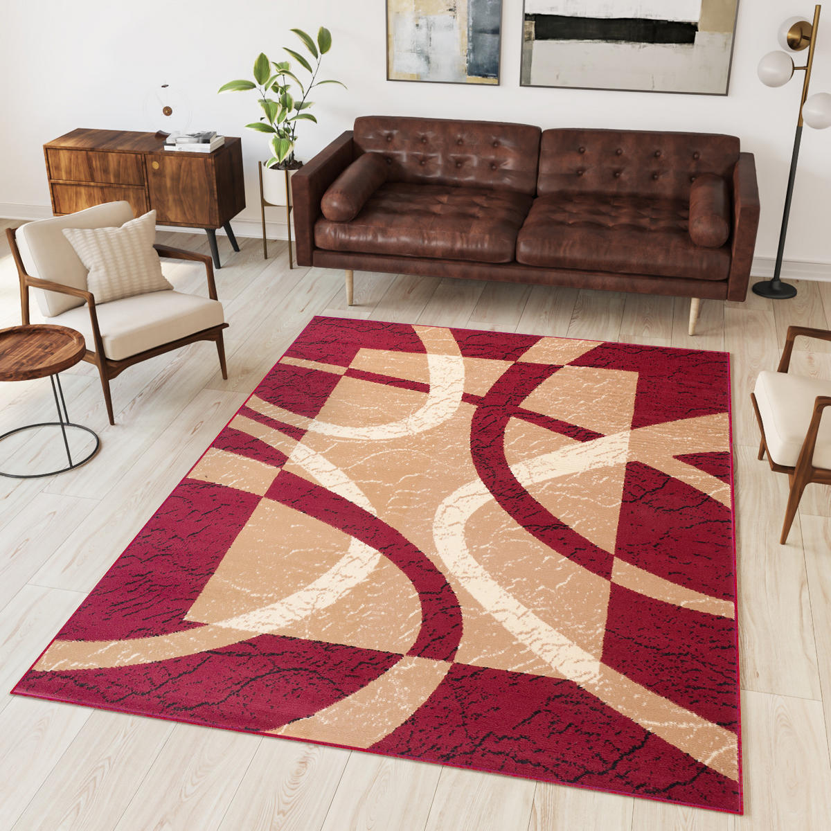 TEPPICH DREAM Rot 250/300 cm - Rot, Textil (250/300cm) - Tapiso