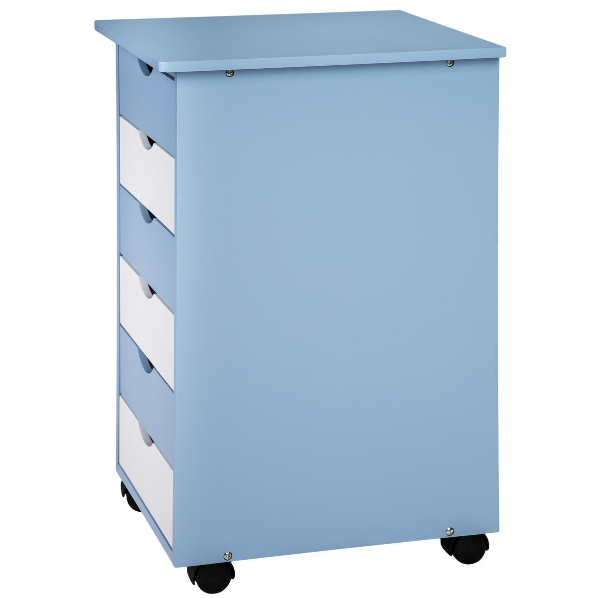 SCHREIBTISCH ,pflegeleicht,blau - Blau, Holz (55/94/109cm) - tectake