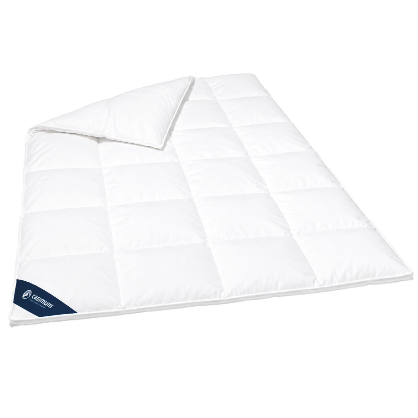 DAUNENDECKE 240x220 Extra Warm, LUXUS Winterdecke extra warm 100% Daune - Weiß, Textil (240/220cm) - casimum