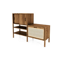 REGAL INA Wildeiche - Alteiche, Holz (148/106/46cm) - byoak