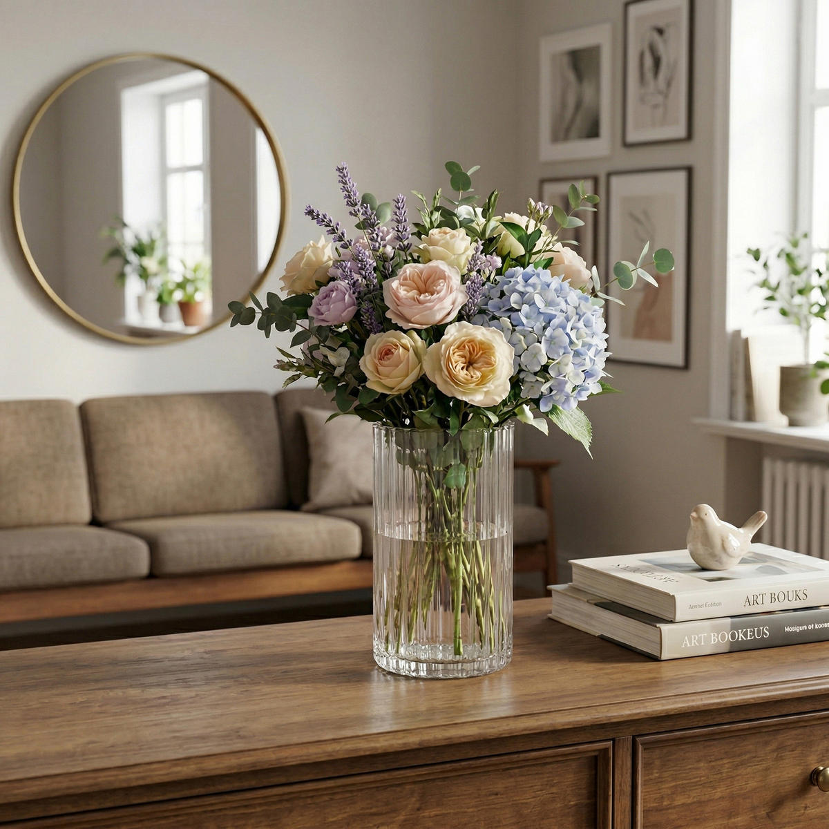 GLASVASE 13/13/22,5 cm - Transparent, Glas (13/22.5cm) - Home Styling Collection