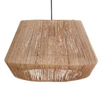 HÄNGELEUCHTE Jute Naturfarben Birau - Naturfarben, Naturmaterialien (48/48/128cm) - Beliani
