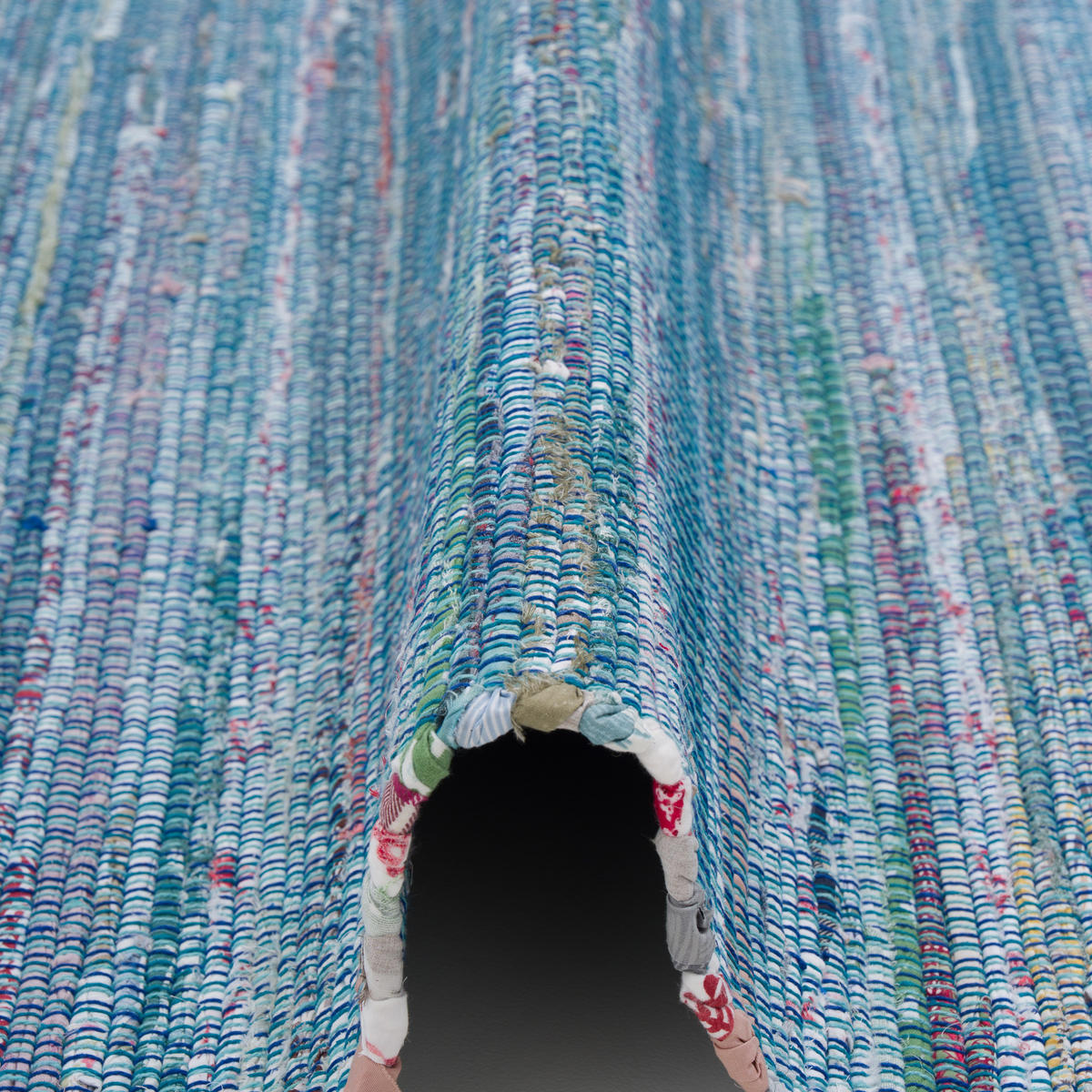 FLECKERLTEPPICH BAUMWOLLE NATUR CAYENNE - Blau, Textil (170/240cm) - Pergamon