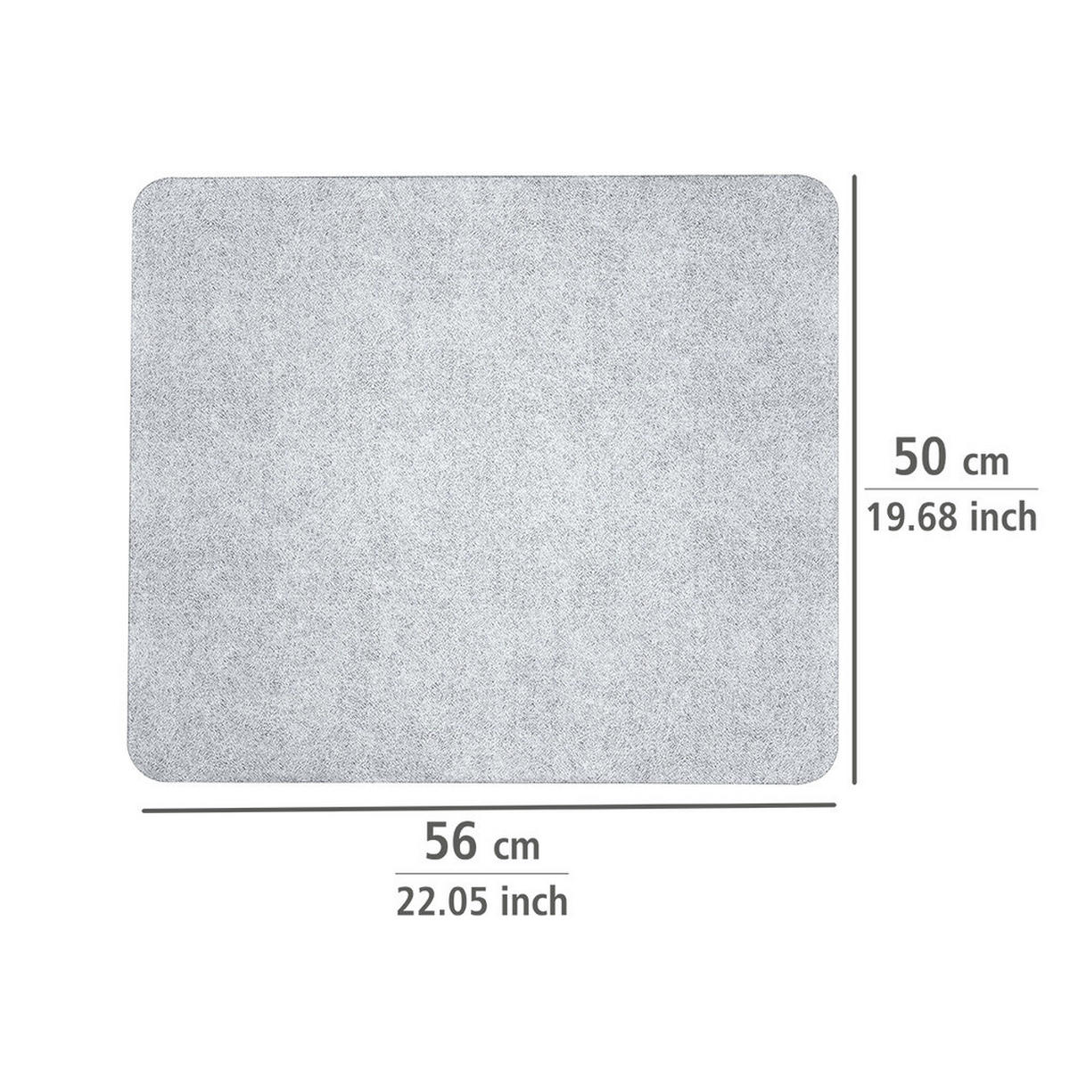 GLASSCHUTZPLATTE Universal-Schneidebrett - 3 in 1 56/50 cm - Transparent, Glas (50/56cm) - Wenko