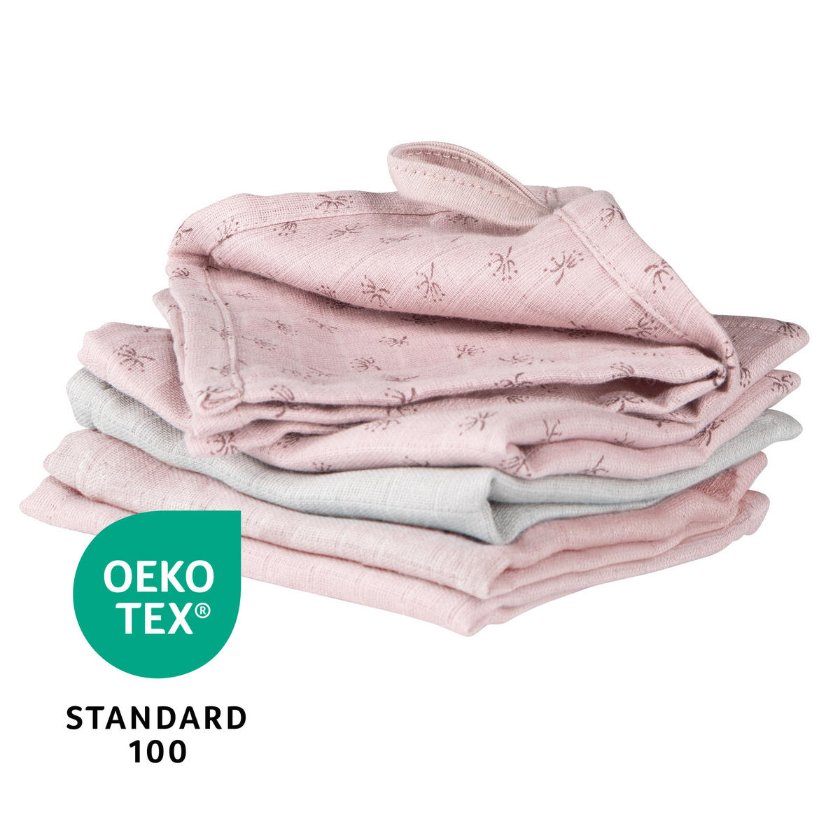 WASCHLAPPEN 5er-Set rosa - Rosa, Textil (25/25cm) - Roba