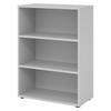 REGAL - 3 Ordnerhöhen 40/80/110 cm in Grau - Grau, Holzwerkstoff (80/110/40cm) - bümö