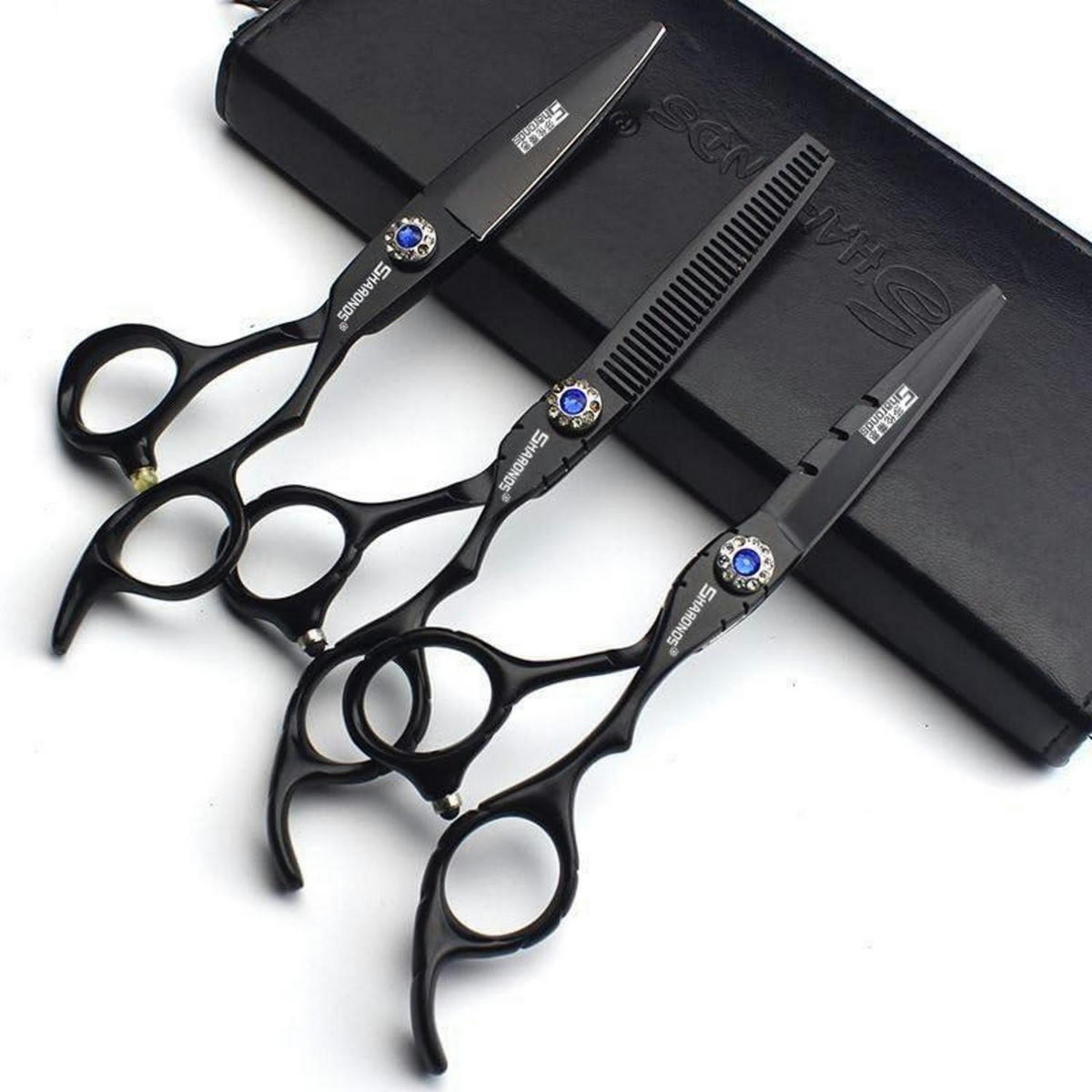 HAARSCHNEIDESCHERE Set 6 Zoll 3-teilig Schwarz - Schwarz, Metall (6/1/17.8cm)