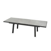 GARTENTISCH Georgia Aluminium ausziehbar 200-260/100/75 cm - Grau, Kunststoff (200/100/75cm) - Green Spirit