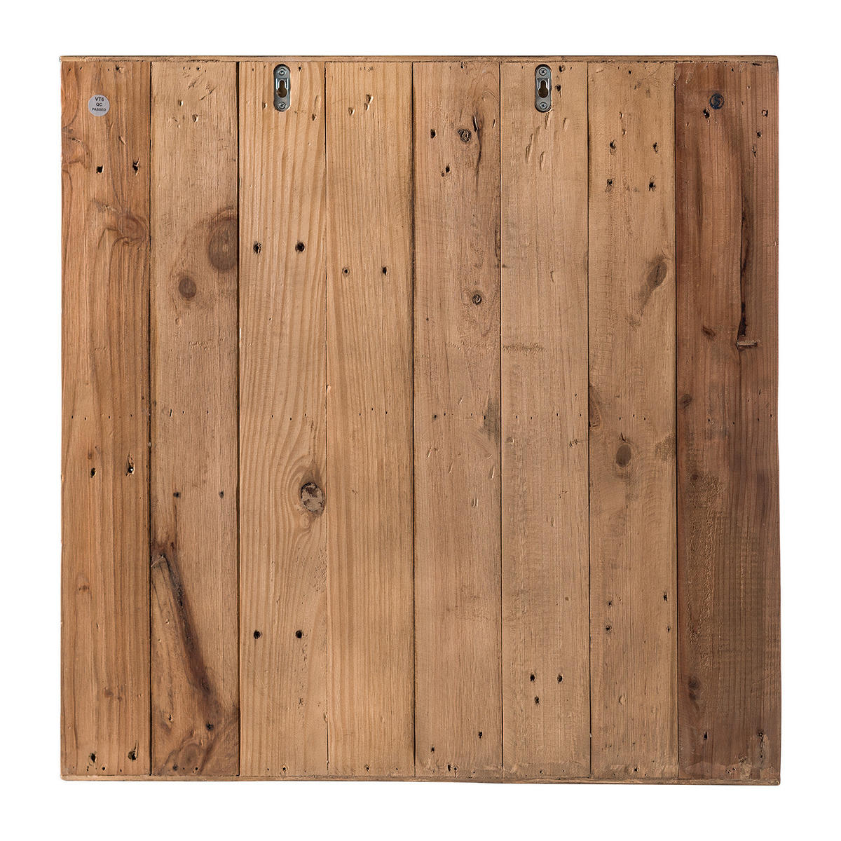 SPIEGELSCHRANK - Pinie massiv / Metall - Pinie / Schwarz - Braun, Holz/Metall (68/69/22cm) - home24