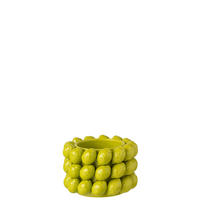 BLUMENTOPFE LIMETTE - Töpferei - Grün - S - Ø 15,5 cm - Grün, Keramik (15.5/10.3cm) - J-Line