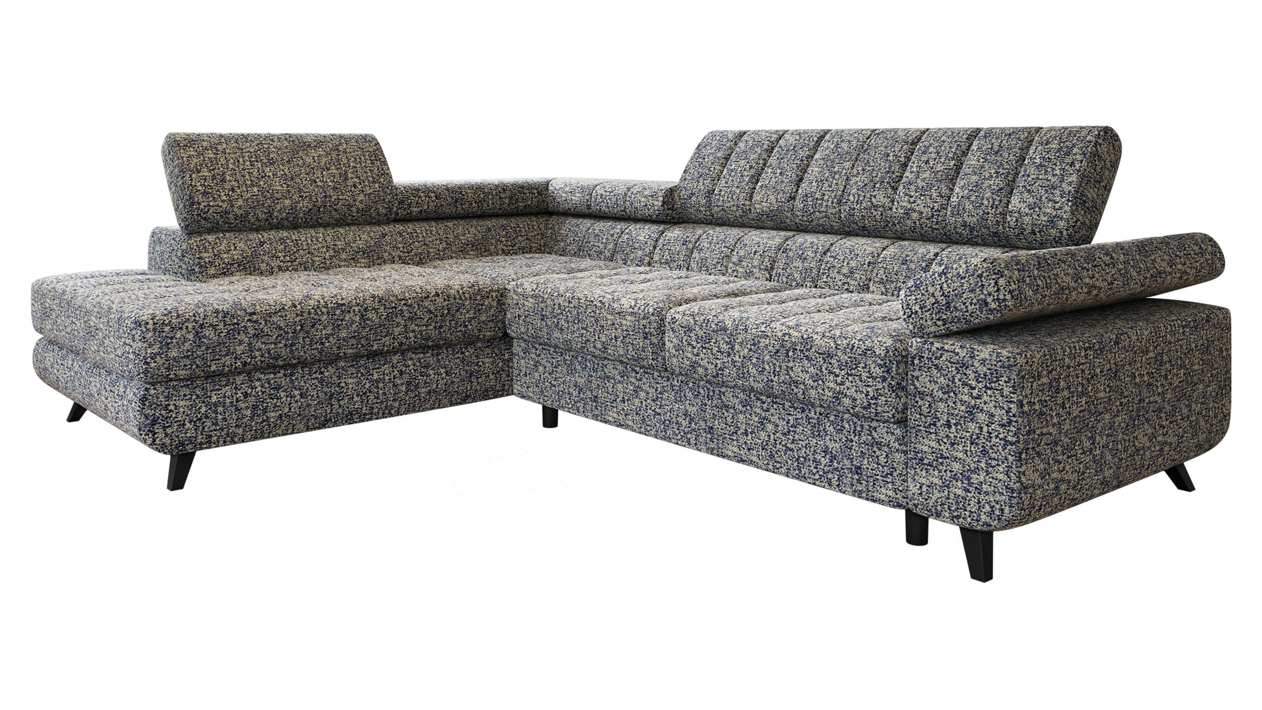 ECKSOFA Nord Premium, Seite: Links - Anthrazit/Grau, Holz/Textil (264/203cm) - MIRJAN24
