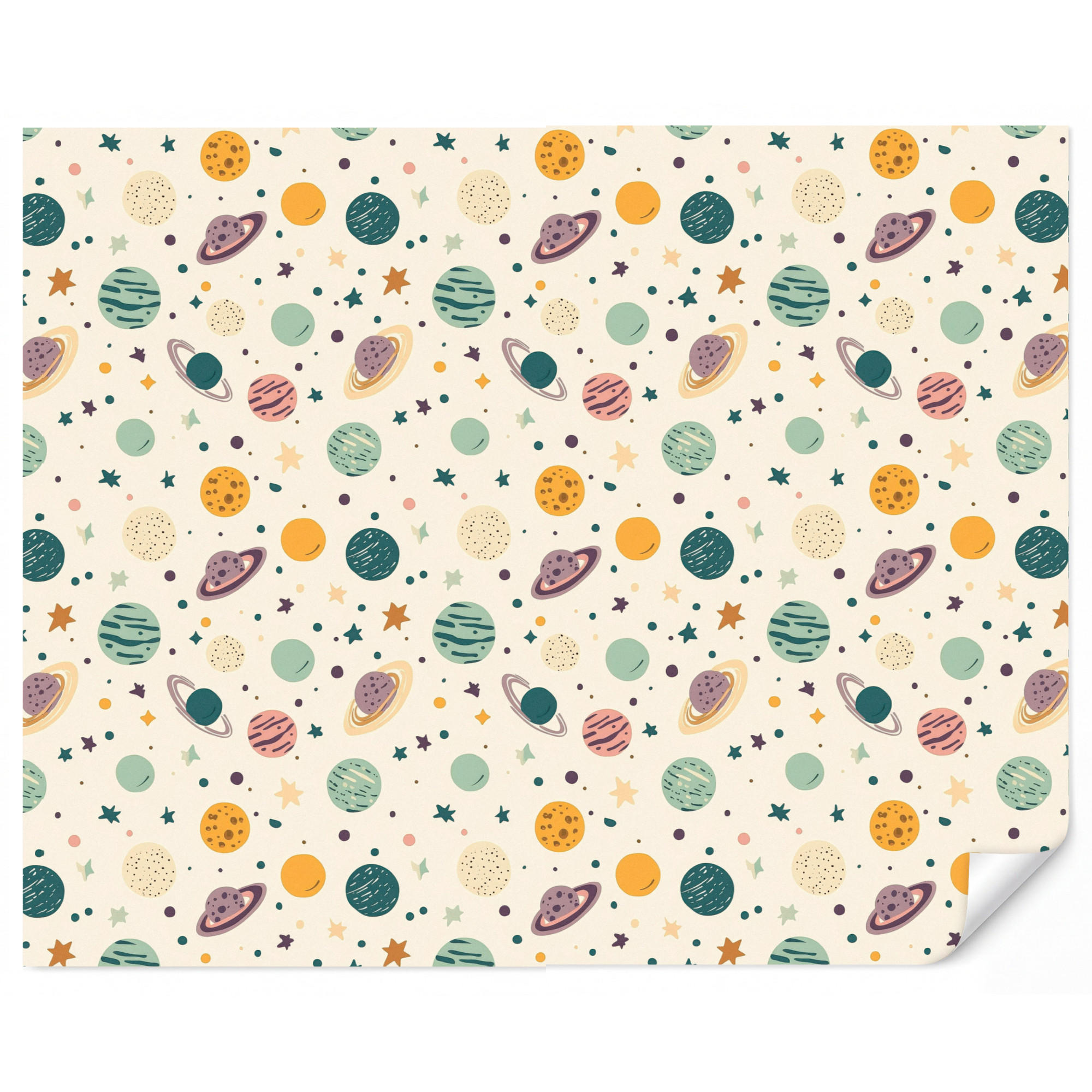 OnlyWow Kindertapete Creme 260x220 cm