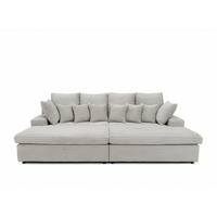 SOFA Arosa - Hellgrau, Holzwerkstoff/Textil (286/103/170cm) - Fun Möbel