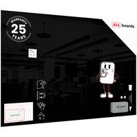 GLASBOARD - Schwarz 180x120cm - Schwarz, Glas (180/120/0.7cm) - ALLboards