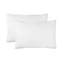 KISSEN, 2er-Set, 30x40 cm, 50% Polyester, 50% Baumwolle, Weiß - Weiß, Textil (30/40cm) - Zollner