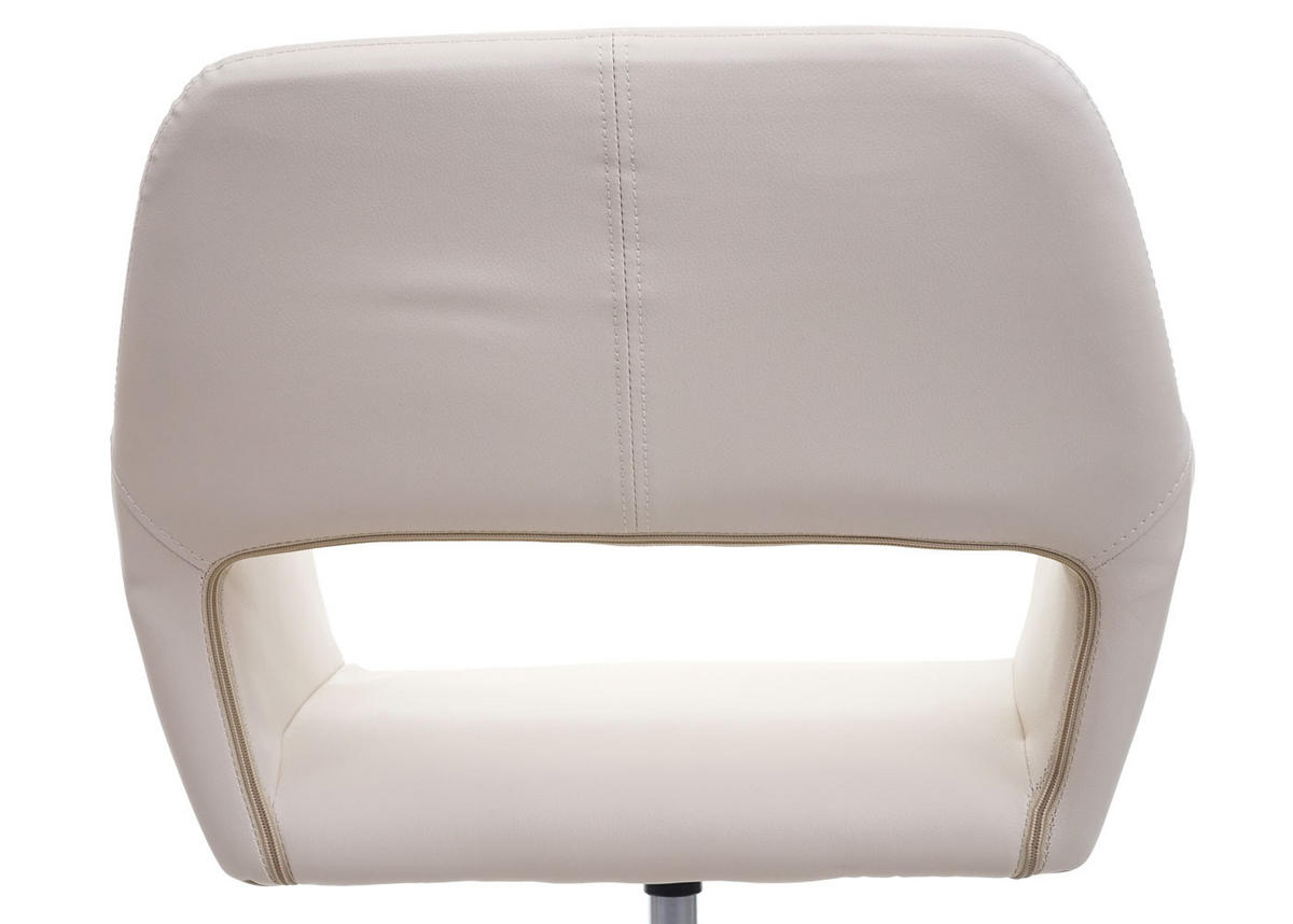 HOMEOFFICE-BÜROSTUHL Cremeweiß - Weiß, Textil (65/89/65cm) - MCW