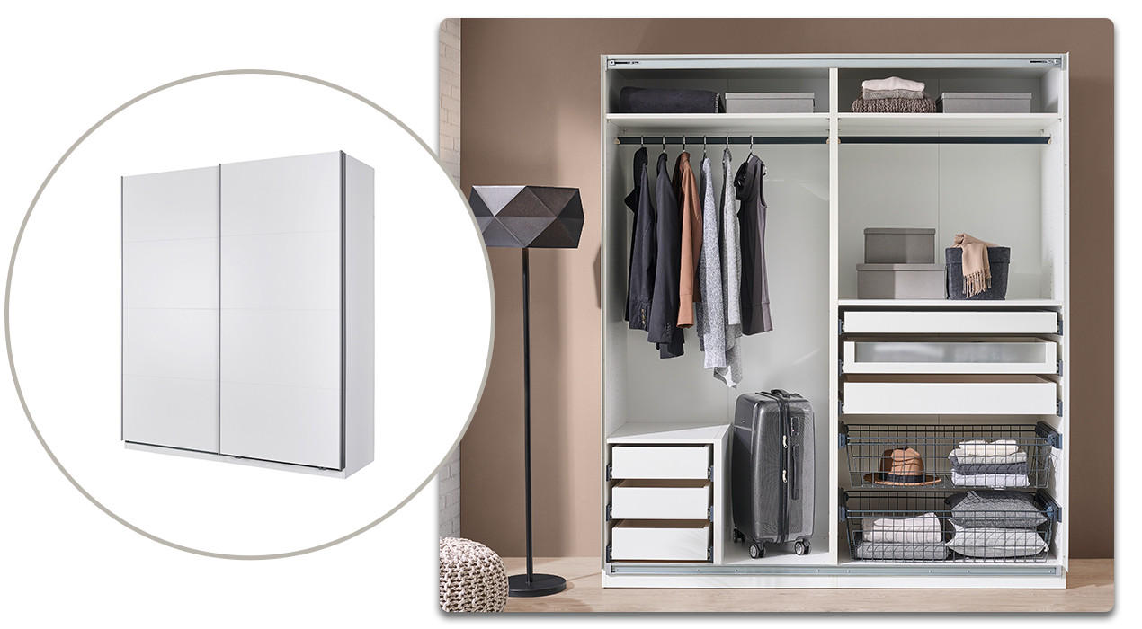 Schlafzimmer gemütlich gestalten - Stauraum durch Schrank