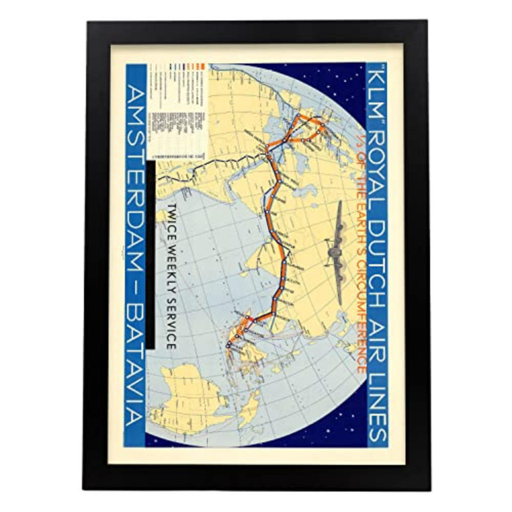 POSTER Klm-Fluggesellschaft A3 Rahmenlos - Klar, Papier (29.7/5/42cm) - Nacnic