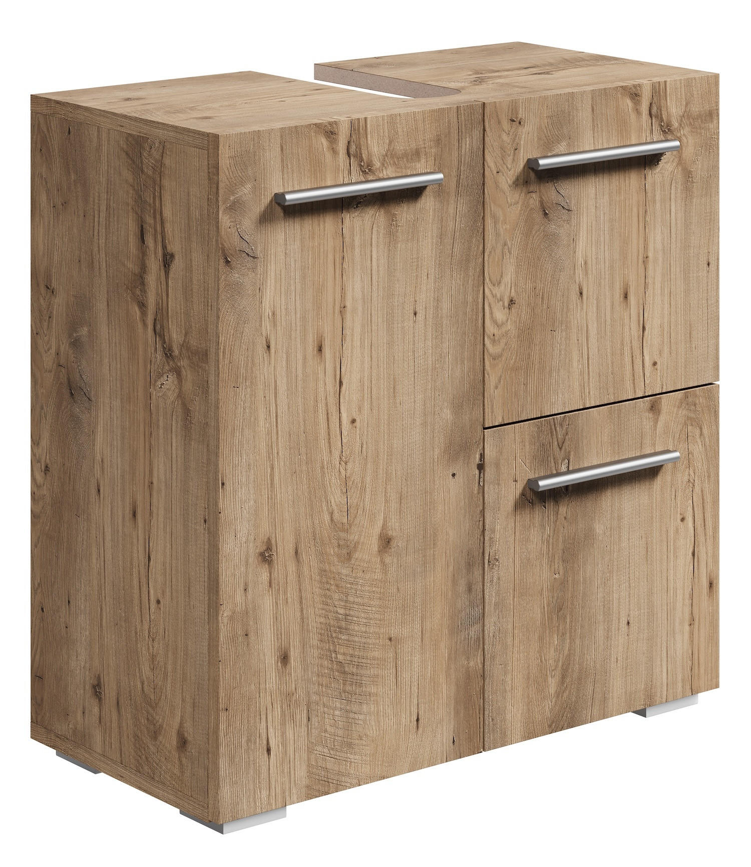 WASCHBECKENUNTERSCHRANK Mars Kastanien Eiche - 60 x 30 x 60 cm - Kastanienfarben/Eichefarben, Holz (60/60/30cm) - Badplaats