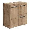 WASCHBECKENUNTERSCHRANK Mars Kastanien Eiche - 60 x 30 x 60 cm - Kastanienfarben/Eichefarben, Holz (60/60/30cm) - Badplaats
