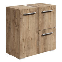 WASCHBECKENUNTERSCHRANK Mars Kastanien Eiche - 60 x 30 x 60 cm - Kastanienfarben/Eichefarben, Holz (60/60/30cm) - Badplaats