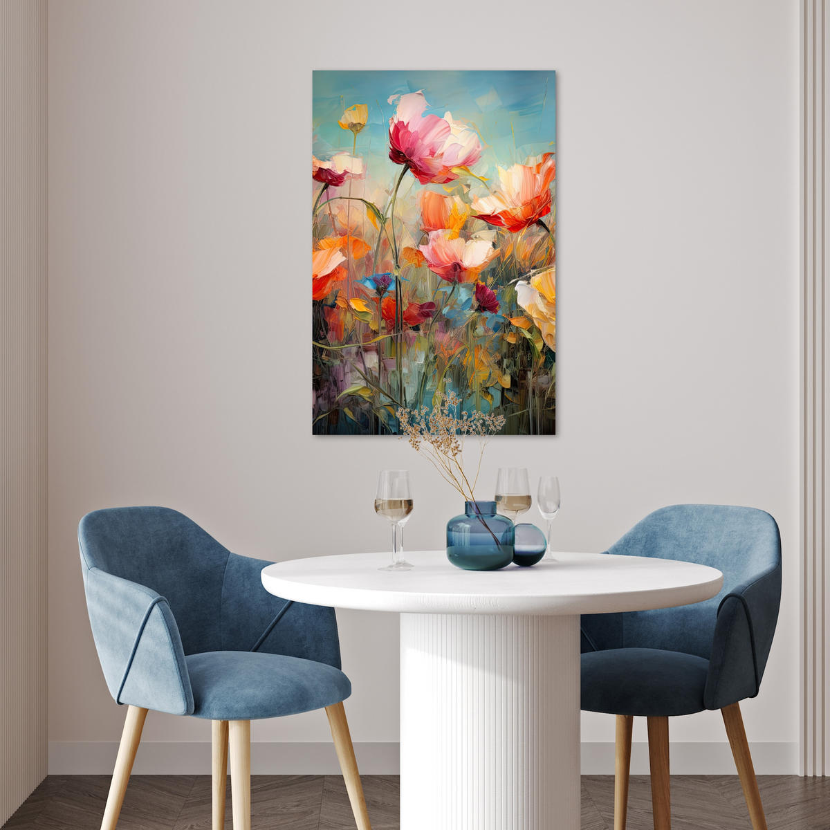 POSTER Blumen - Aquarell - Kunst - Botanisch - Natur 40x60 cm - Orange, Papier (40/60/0.1cm) - MuchoWow