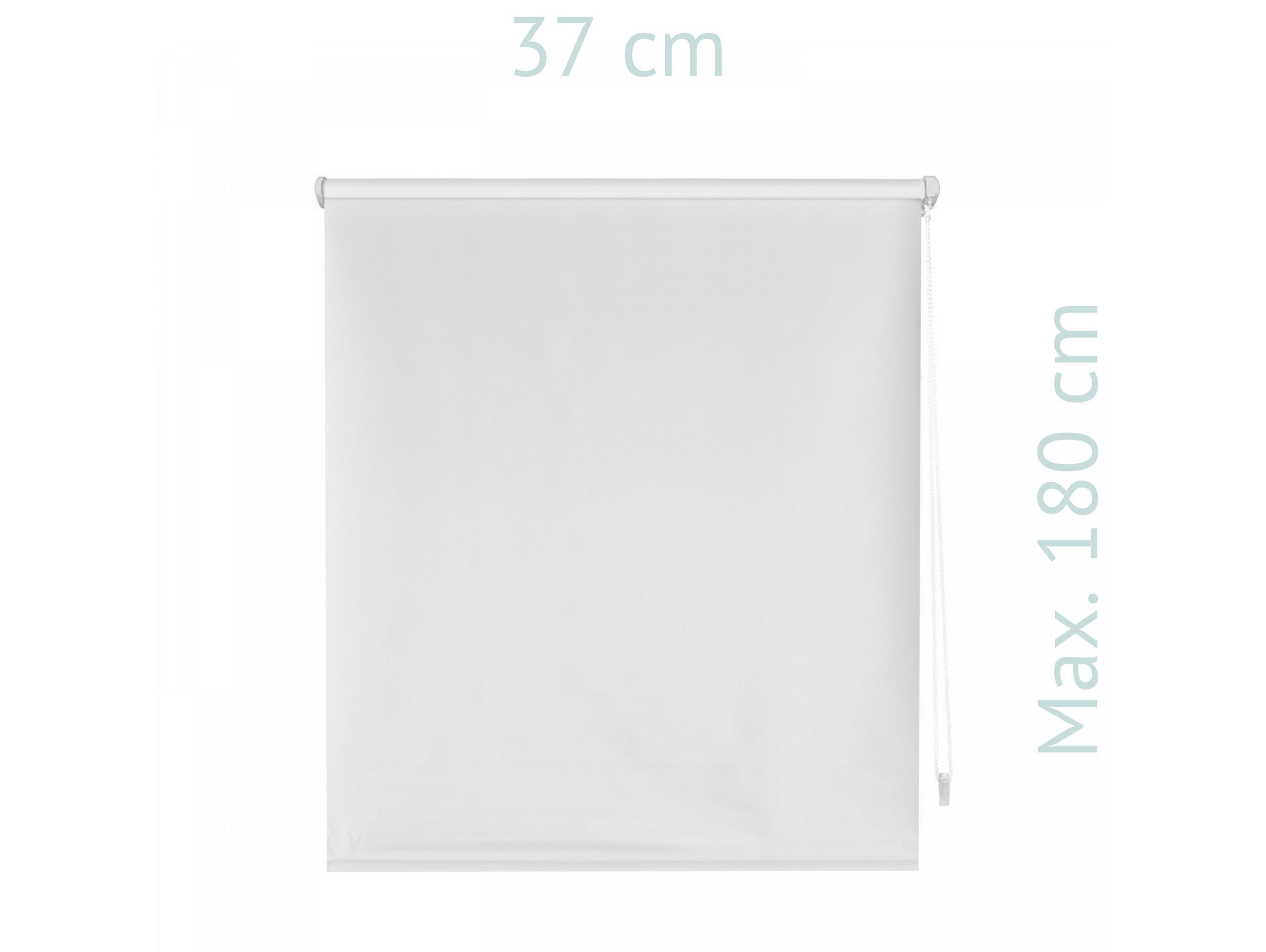 ROLLO Easyfix Polyester Opaque Grauweiß 37x180 - Hellgrau, Textil (37/180/1cm) - Purline