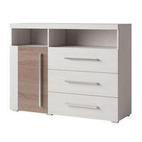 SIDEBOARD Rennes Andersen Pinie / Sonoma Trüffel 120 / 38,5 / 92cm - Multicolor/Weiß, Holzwerkstoff/Kunststoff (120/92/38.5cm) - Feldmann-Wohnen