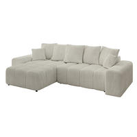 ECKSOFA Ottomane links/rechts ENIL-L 290x175x84 Hellgrau Cord - Hellgrau, Holzwerkstoff/Kunststoff (290/175cm) - ALTDECOR