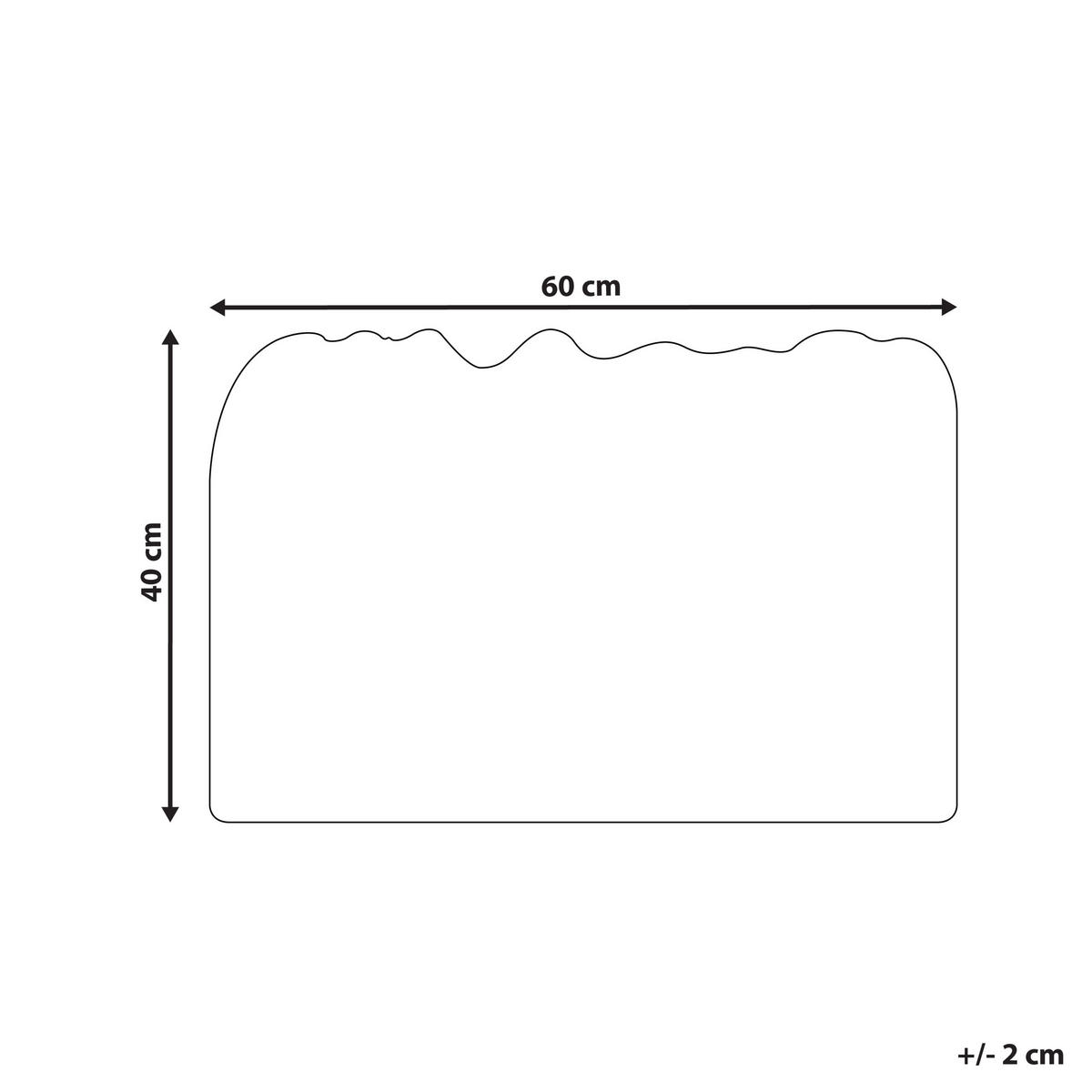FUSSMATTE Naturfarben 40/60 cm Anamudi - Naturfarben, Naturmaterialien (60/40cm) - Beliani