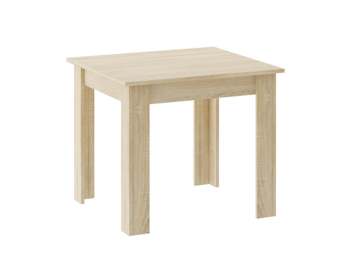 ESSTISCH Sonoma Eiche 80x80 cm NP Zeitloses Design - Hellbraun, Holz (80/80/7cm)