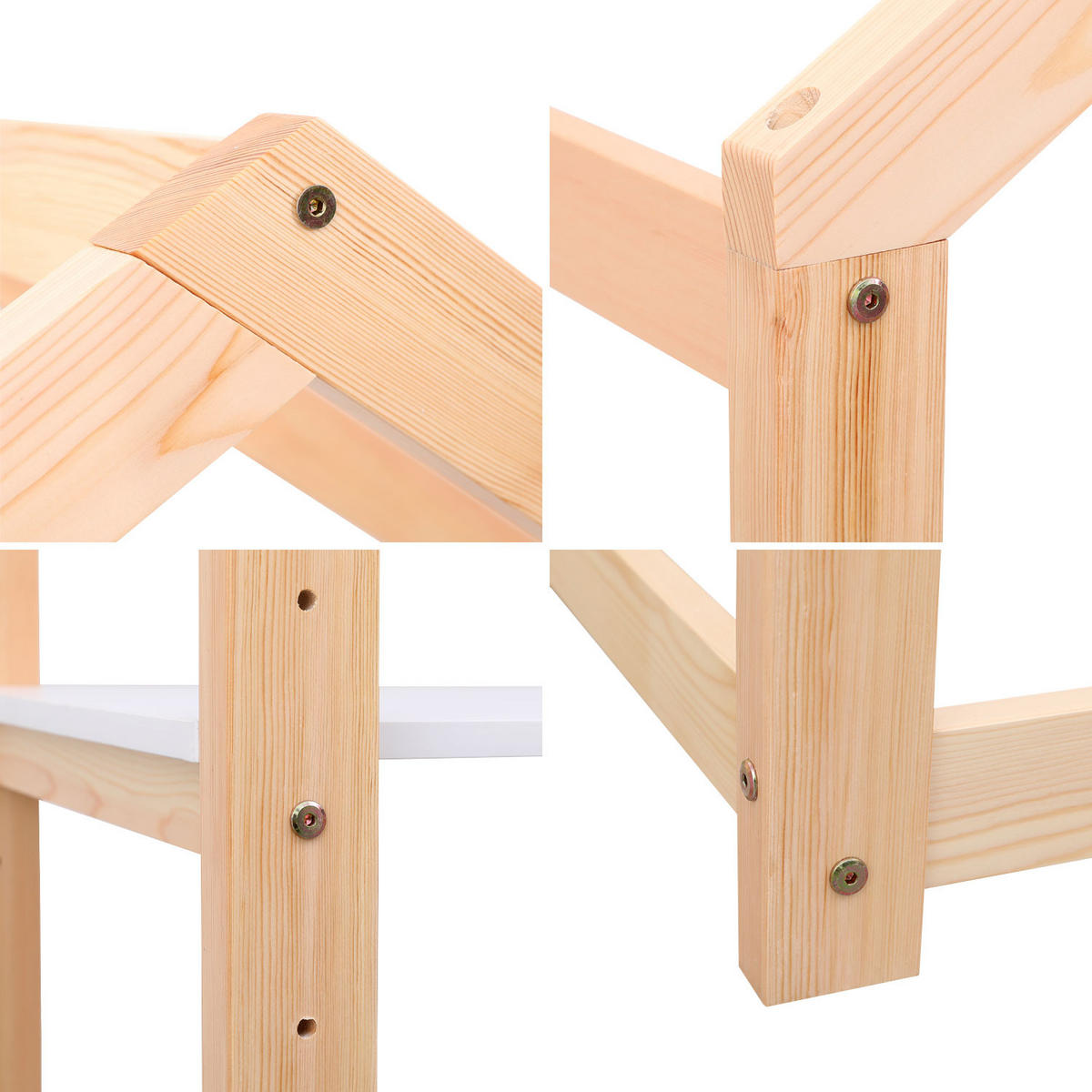 KINDERSCHREIBTISCH Martin - Weiß, Holz (44/152.5/120cm) - Happy Garden