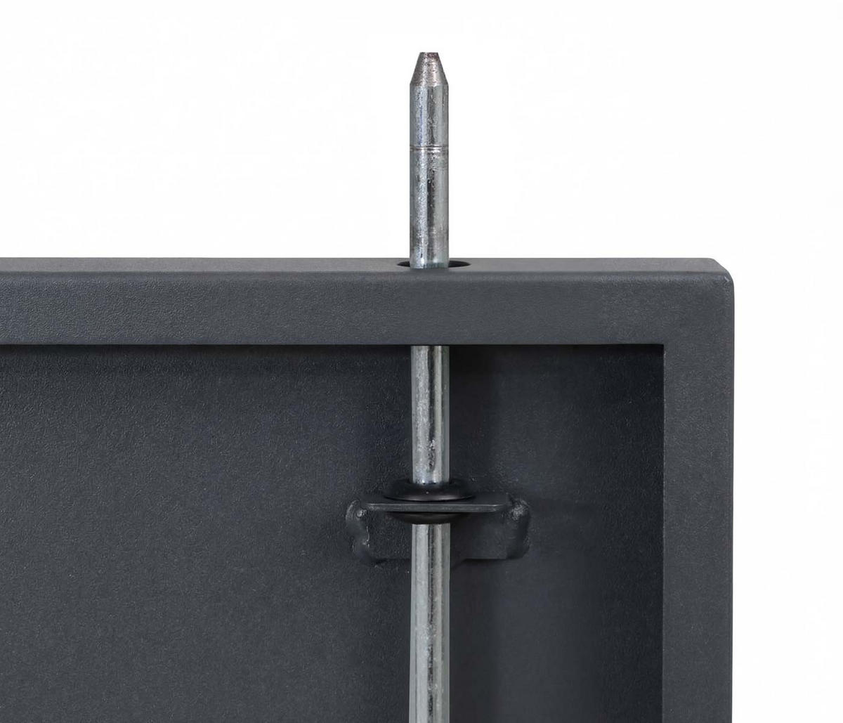 FAHRRADGARAGE rechteckig Anthrazit - Anthrazit, Metall (148/124/208cm) - MCW