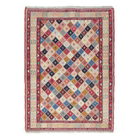 HANDWEBTEPPICH Sumak Shahsavan Mehrfarbig 143/102 cm Schurwolle - Multicolor, Textil (102/143cm) - Looma