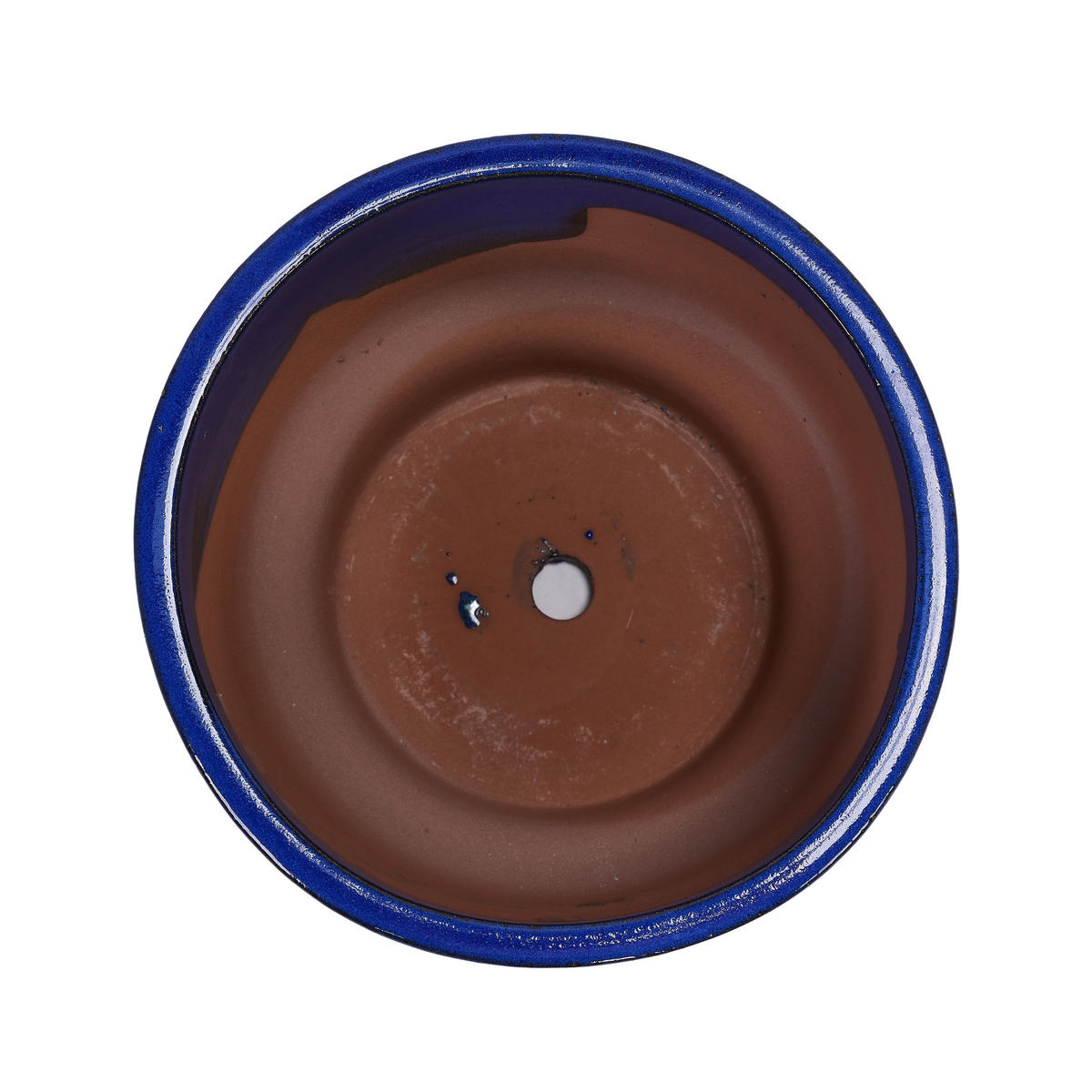 BLUMENTOPF Ø 38,1/30,5/22,9 cm Blau (3 Stück) - Blau, Keramik (38/33cm) - Oxeza