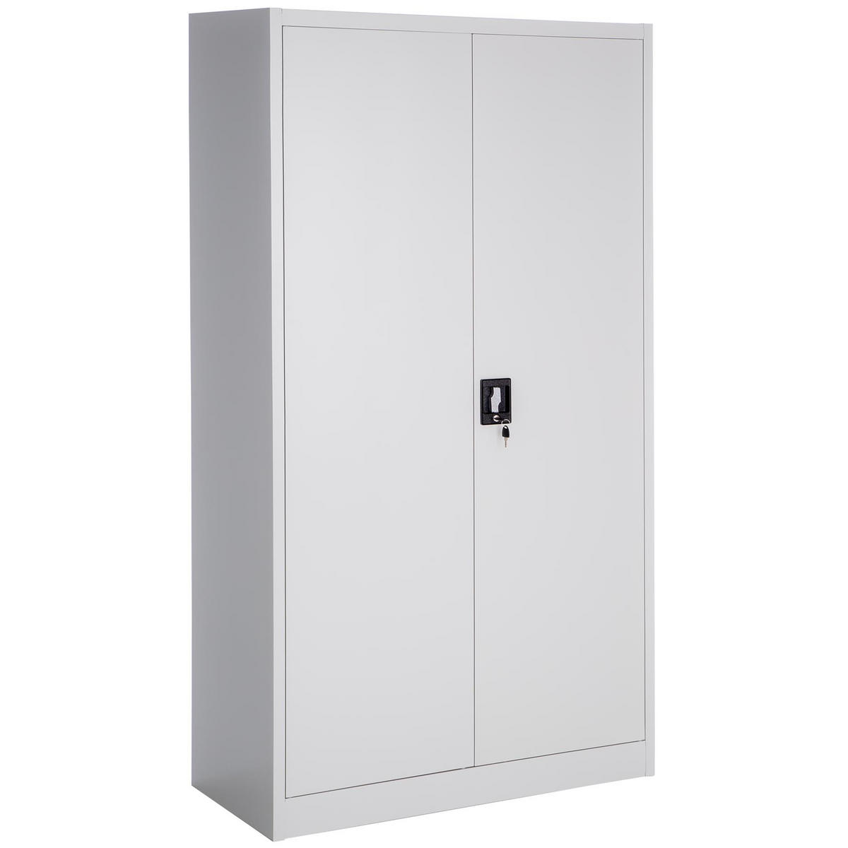 AKTENSCHRANK 2er Set, 180 x 90 x 40 cm,grau - Grau, Metall (90/180/40cm) - tectake