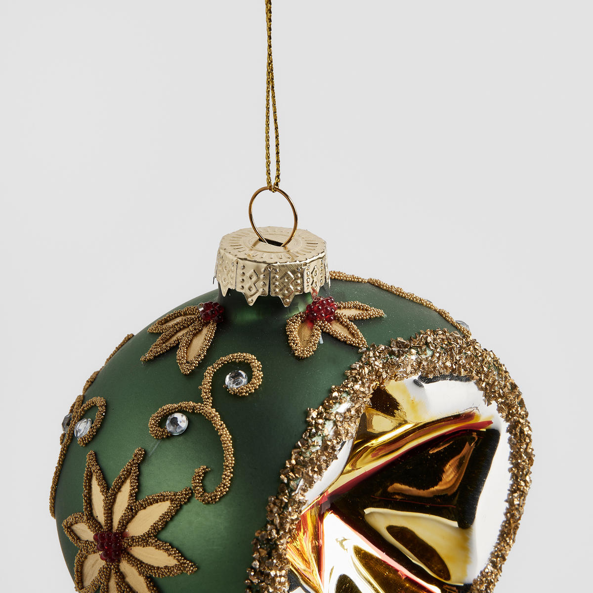 WEIHNACHTSKUGEL Glas OFSTAD, 11x10 cm, Grün, Christbaumkugeln, Weihnachtsdeko Xmas, Christmas Deko - Grün, Glas (9/11/10cm) - home&you