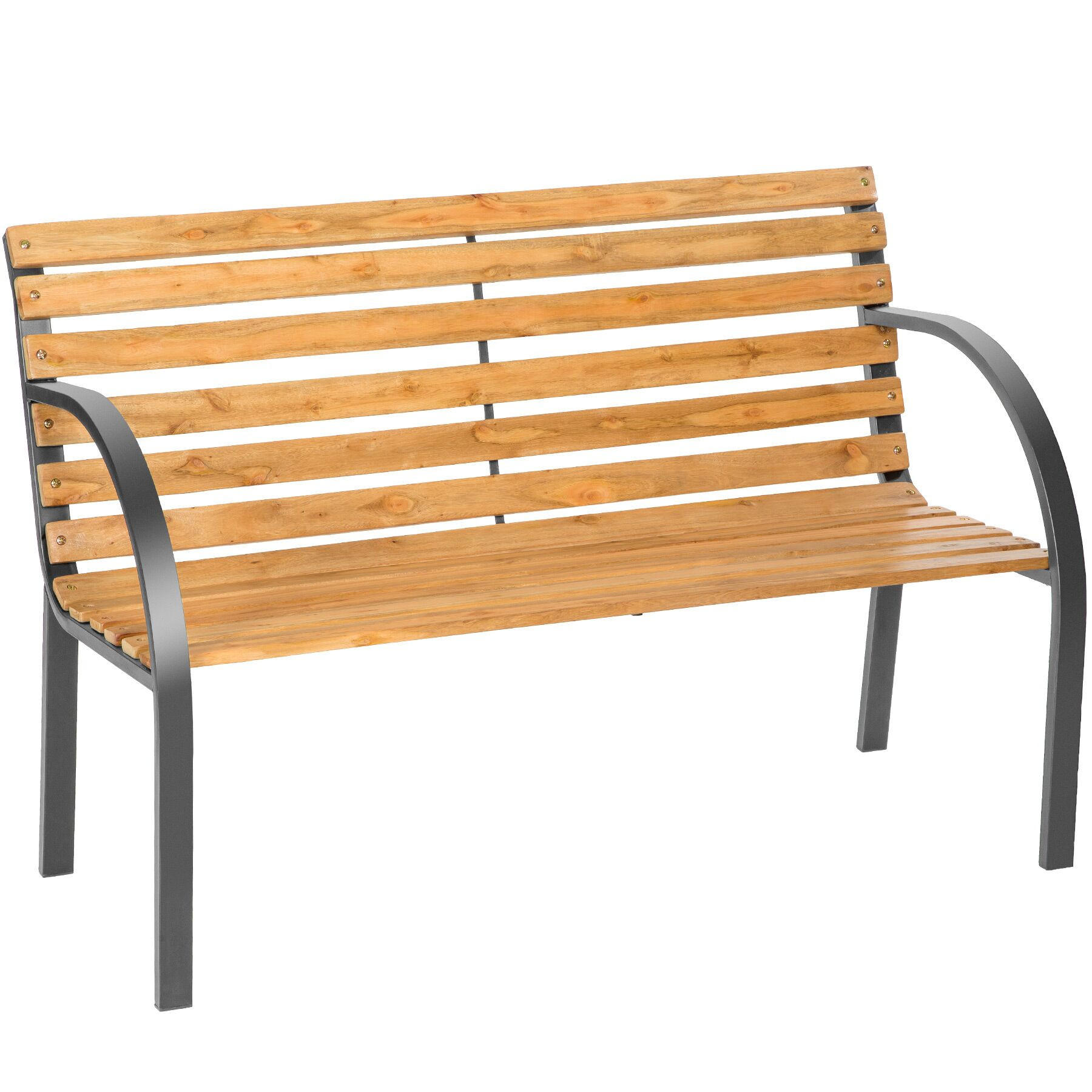 GARTENBANK Michaela,119,5 x 62 x 83 cm,braun - Braun, Holz (62/83/119.5cm) - tectake