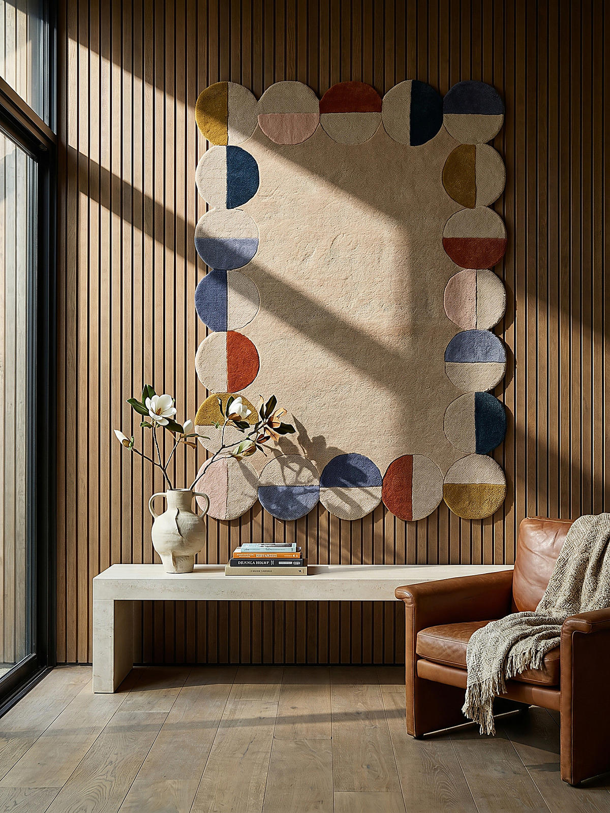 TEPPICH aus Wolle HALLEIN in Rost, geometrisch, 200 x 290 cm - Multicolor, Textil (200/290cm) - KADIMA DESIGN