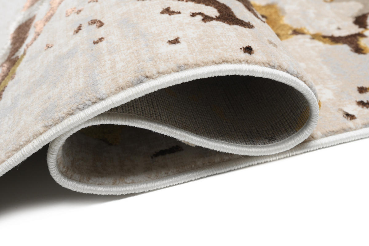 TEPPICH GOLDEN Creme 160/230 cm - Creme, Kunststoff (160/230cm) - Tapiso