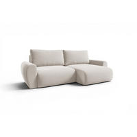 ECKSOFA Galan Mit Schlaffunktion - Weiß, Holzwerkstoff/Textil (153/253cm) - Fun Möbel