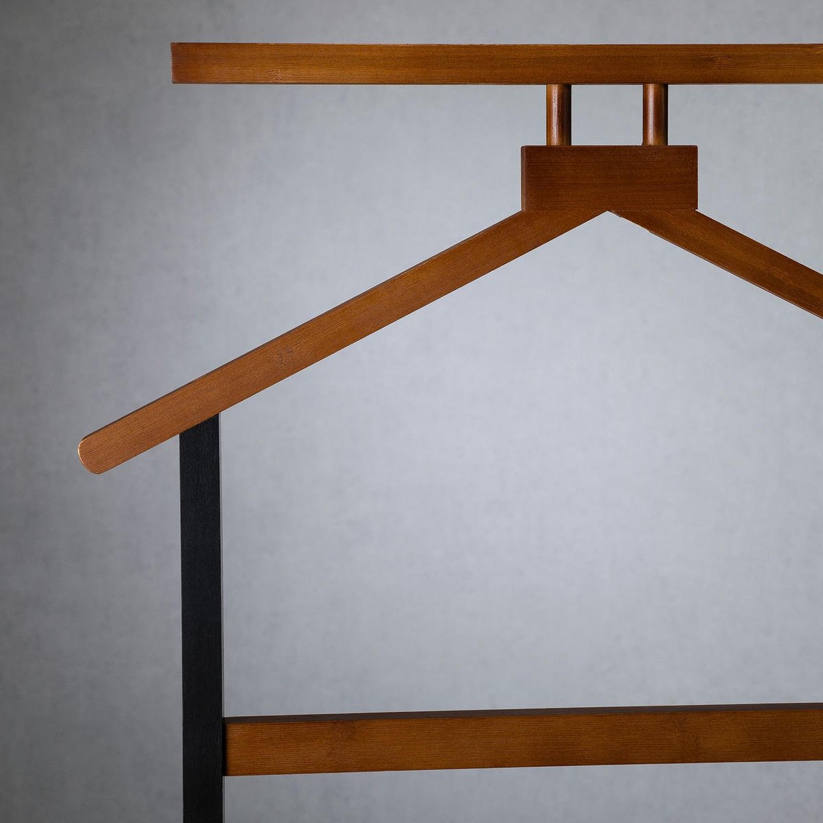 HERRENDIENER KANNA - Dunkelbraun/Schwarz, Holz (49/109/40cm) - IDIMEX