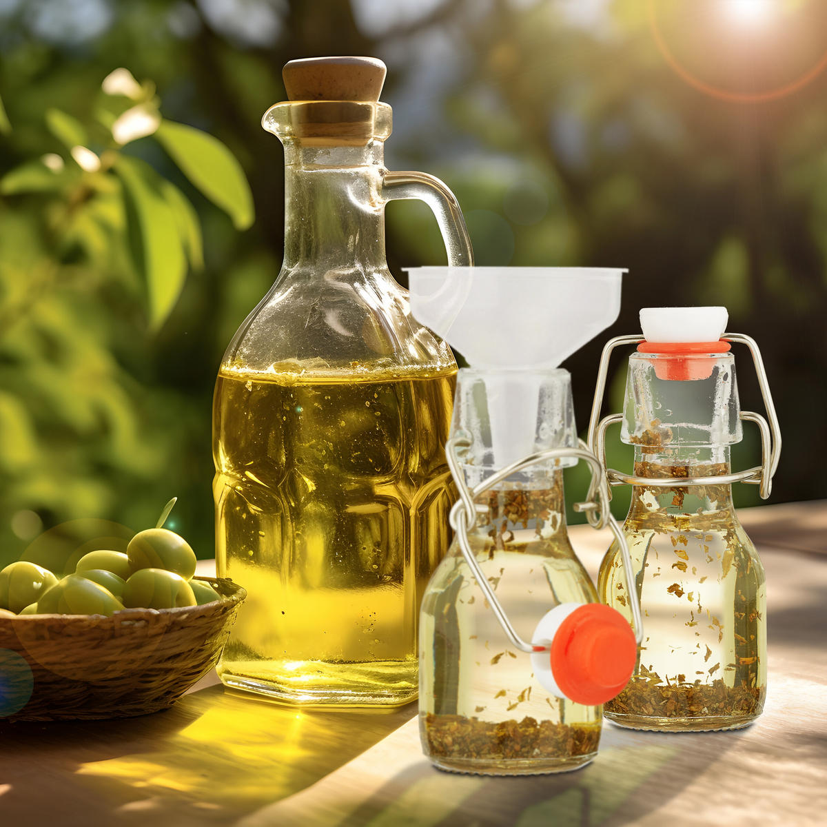 FLASCHEN Set - Transparent, Glas/Kunststoff (5/11.5/4.5cm) - Relaxdays