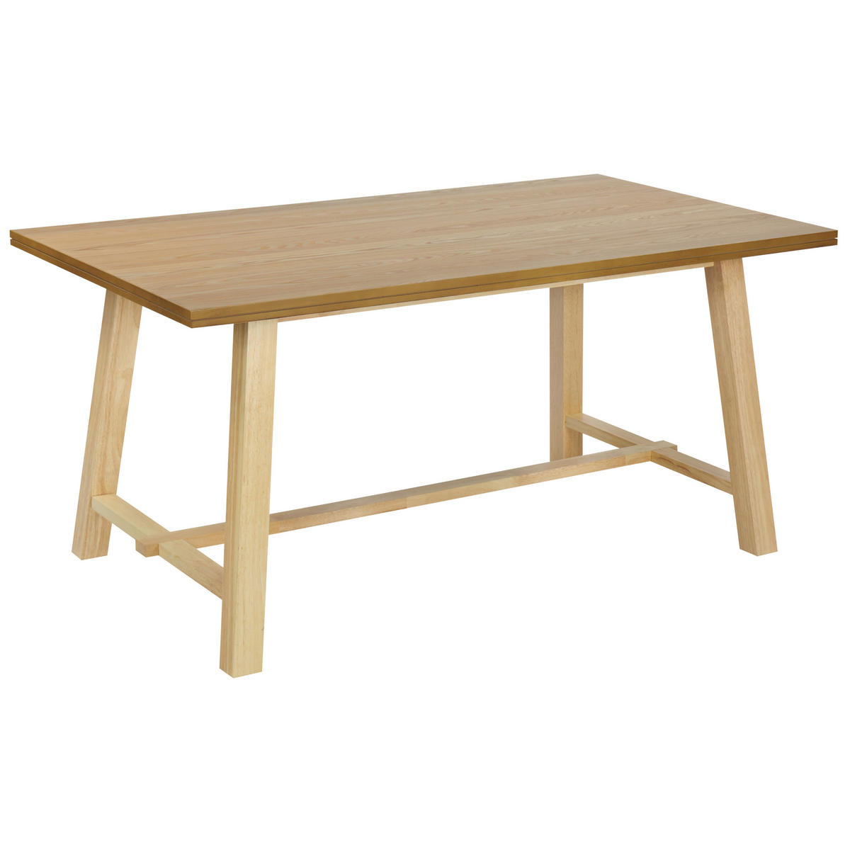ESSTISCH 160/90 cm Helles Holz Barnes - Hellbraun, Holzwerkstoff (160/90/76cm) - Beliani