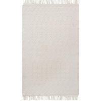 TEPPICH handgewebt Kelim Berber Wolle RIVA Weiß 160 x 230 cm - Weiß, Naturmaterialien (160/230cm) - Novatrend