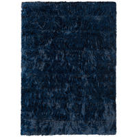 LUXUS SUPER SOFT FELLTEPPICH ASPEN MELIERT - Dunkelblau, Textil (60/90cm) - Pergamon